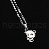 Panda 201 Stainless Steel Pendant Necklaces for Best Friends FS-WG26A2C-02-1