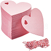 SOFPLATE 200Pcs Heart Paper Gift Tags CDIS-SP0001-14C-1