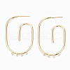 Brass Stud Earring Findings KK-S356-141G-NF-1