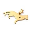 304 Stainless Steel Pendants STAS-O005-14G-2