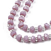 Opaque Solid Color Glass Beads Strands GLAA-N052-04-A07-3