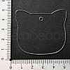 Transparent Acrylic Blank Pendants TACR-Z003-01A-5