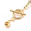 304 Stainless Steel Crylstal Rhinestone Toggle Clasps PALLOY-JF01614-5