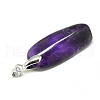 Natural Amethyst Pendants X-G-S266-03-3