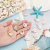   100Pcs Natural Cowrie Shell Pendants FIND-PH0021-26-3
