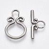 Non-Tarnish 304 Stainless Steel Toggle Clasps STAS-N087-07-1
