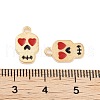 Halloween Theme Light Gold Plated Alloy Enamel Pendants ENAM-M219-14KCG-04-3