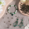 SOFPLATE 240Pcs 8 Styles Tibetan Style Alloy Flower Beads Caps FIND-SP0001-65-4