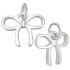 Beebeecraft 2Pcs 925 Sterling Silver Bowknot Charms STER-BBC0007-89-1