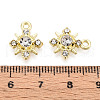 Rack Plating Alloy and Rhinestone Pendants PALLOY-T090-47KCG-3