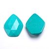 Dyed Faceted Natural Howlite Cabochons X-G-D763-02-2