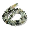 Natural Prehnite Beads Strands G-P322-48-8mm-01-2