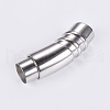 Tarnish Resistant 304 Stainless Steel Magnetic Clasps with Glue-in Ends STAS-G163-36P-2