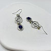 Alloy Natural Lapis Lazuli Dangle Earrings FS-WGF13EE-01-1