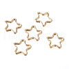 Real 14K Gold Plated Brass Linking Rings FIND-TAC0002-060A-12