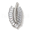 Brass Micro Pave Cubic Zirconia Pendants KK-C072-23B-P-1