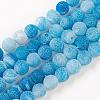 Natural Weathered Agate Beads Strands X-G-G589-8mm-14-4
