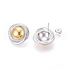304 Stainless Steel Stud Earrings EJEW-N059-18GP-2