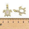 Brass Micro Pave Cubic Zirconia Pendants KK-K365-11B-G-3