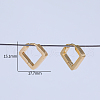 Square Stainless Steel Hoop Earrings GQ3183-4
