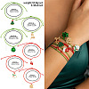5Pcs 5 Styles Christmas Theme Alloy Enamel Charm Bracelets WG289FB-03-1