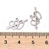Non-Tarnish 5Pcs 201 Stainless Steel Pendants STAS-M056-03P-3