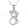 Non-Tarnish 201 Stainless Steel Pendants Necklaces NJEW-S105-JN702-45-1-1