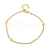 304 Stainless Steel Rope Chain Bracelets for Women BJEW-C094-04G-4