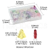 60Pcs 6 Colors Transparent Glass Bead Strands EGLA-FS0001-44-4