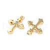 Rack Plating Alloy Rhinestoneand Pendants FIND-M038-16G-2