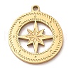 Ion Plating(IP) 304 Stainless Steel Pendants STAS-E199-05G-1