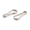 201 Stainless Steel Keychain Clasps STAS-C044-05C-P-2