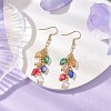 Glass Beaded Dangle Earrings EJEW-JE05976-2