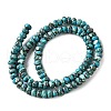 Synthetic Silver Line Turquoise Beads Strands G-L617-E03-4x6mm-3