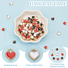 Unicraftale 90Pcs 3 Colors  Alloy Enamel Charms ENAM-UN0001-06-5