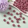 Polymer Clay Rhinestone Beads RB-C1438-10mm-A23-4
