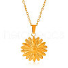 Stainless Steel Diasy Flower Pendantl Necklaces Women Fashion Minimalist Design Jewelry GH9926-2-2