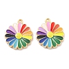 Alloy Enamel Pendants ENAM-D051-09G-2