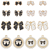 SUNNYCLUE 48Pcs 8 Styles Alloy Enamel Pendants ENAM-SC0005-66-1