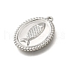 304 Stainless Steel Pendants STAS-C122-05P-2