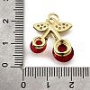 Brass Micro Pave Cubic Zirconia Pendants KK-Z104-03G-3