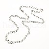 Tarnish Resistant 304 Stainless Steel Cable Chain Necklace Making STAS-A028-N091P-1