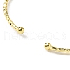 Rack Plating Brass Drum Beaded Open Cuff Bangle for Women BJEW-E073-07G-3