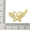 Real 18K Gold Plated Brass Micro Pave Cubic Zirconia Pendants KK-R159-08A-G-3