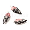 Natural Brazilian Agate Pendants PALLOY-JF01524-01-1