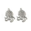 304 Stainless Steel Rhinestone Pendants STAS-V015-06P-1