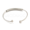 Non-Tarnish 304 Stainless Steel Cuff Bangles BJEW-P331-06P-3