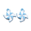 Spray Painted Alloy Enamel Pendant PALLOY-Z014-19-1