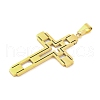 PVD Vacuum Plating 304 Stainless Steel Big Pendants STAS-Z080-04G-2