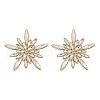 304 Stainless Steel Glass Stud Earrings for Women EJEW-M095-16G-2